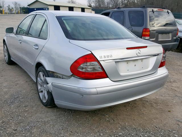 WDBUF56X57B011090 - 2007 MERCEDES-BENZ E 350 SILVER photo 3