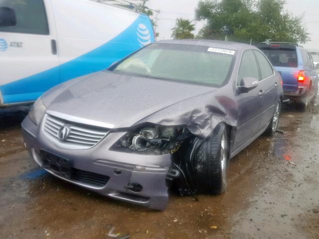 JH4KB16565C006465 - 2005 ACURA RL GRAY photo 2