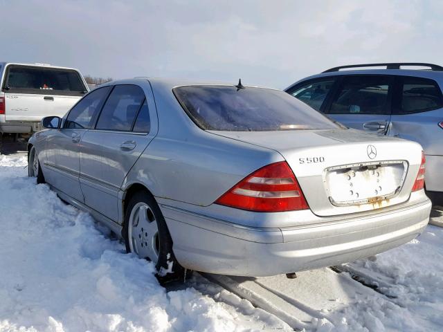 WDBNG75J51A143788 - 2001 MERCEDES-BENZ S 500 SILVER photo 3