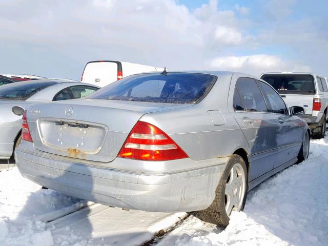 WDBNG75J51A143788 - 2001 MERCEDES-BENZ S 500 SILVER photo 4