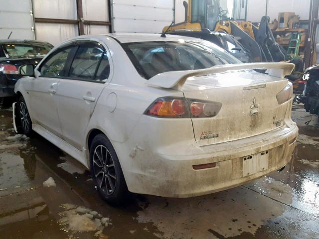 JA32U2FU7HU606787 - 2017 MITSUBISHI LANCER ES WHITE photo 3