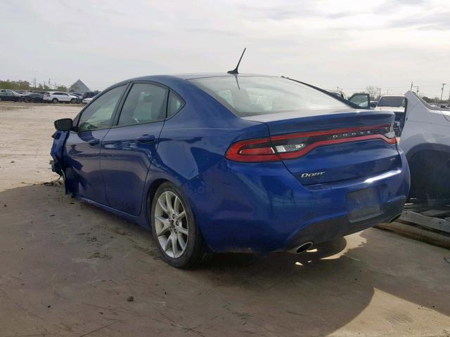 1C3CDFBA6DD342520 - 2013 DODGE DART SXT BLUE photo 3