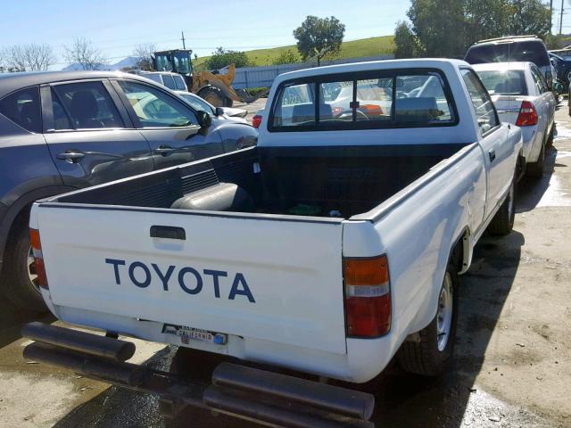 4TARN81A3PZ085545 - 1993 TOYOTA PICKUP 1/2 WHITE photo 4