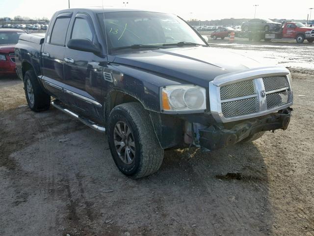 1D7HW48N25S177210 - 2005 DODGE DAKOTA QUA BLUE photo 1