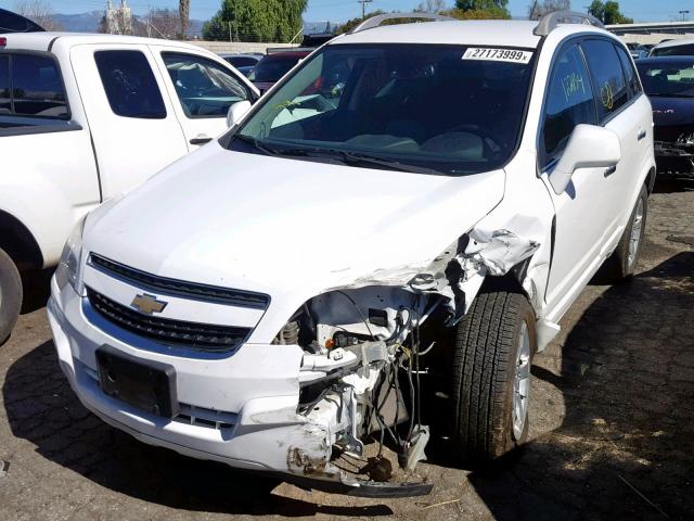 3GNAL3EK8DS537793 - 2013 CHEVROLET CAPTIVA LT WHITE photo 2