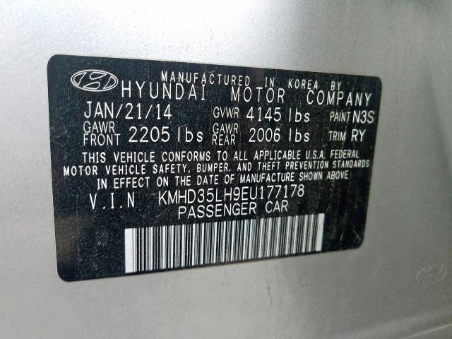 KMHD35LH9EU177178 - 2014 HYUNDAI ELANTRA GT  photo 10