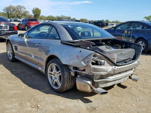 WDBSK71F57F121496 - 2007 MERCEDES-BENZ SL 550 SILVER photo 3