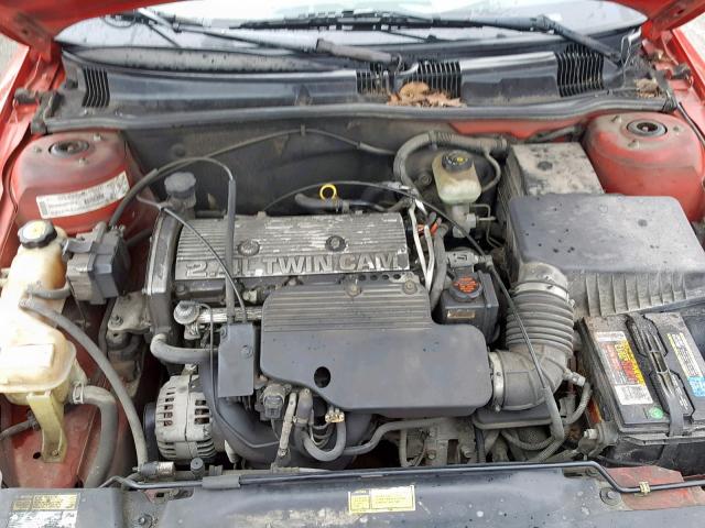 1G2NF52T81M531034 - 2001 PONTIAC GRAND AM S RED photo 7