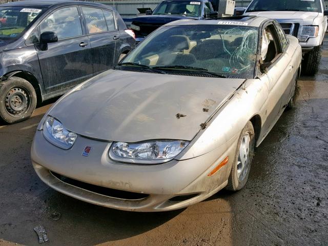 1G8ZY14732Z109459 - 2002 SATURN SC2 TAN photo 2