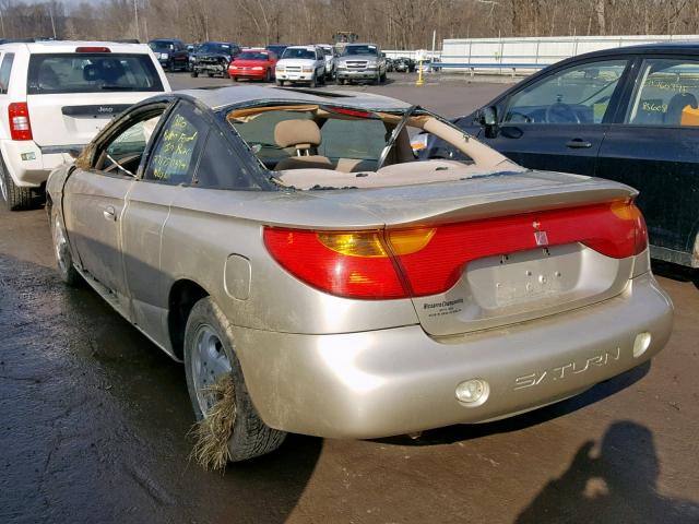 1G8ZY14732Z109459 - 2002 SATURN SC2 TAN photo 3