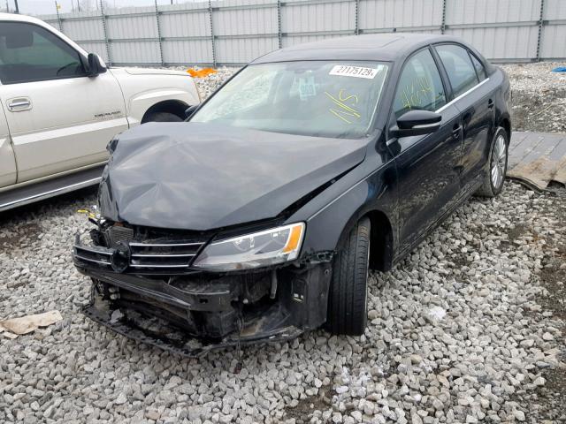 3VWL07AJ9GM216124 - 2016 VOLKSWAGEN JETTA SEL BLACK photo 2