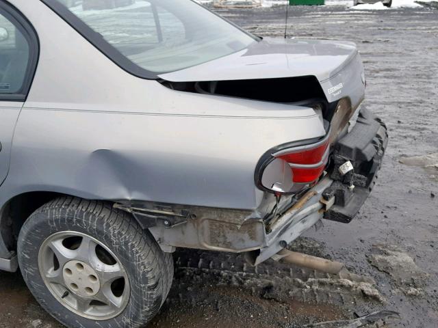 1G3NG52J6X6318376 - 1999 OLDSMOBILE CUTLASS GL SILVER photo 9