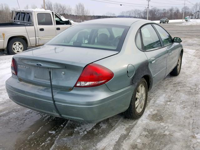 1FAFP56U05A302084 - 2005 FORD TAURUS SEL GREEN photo 4