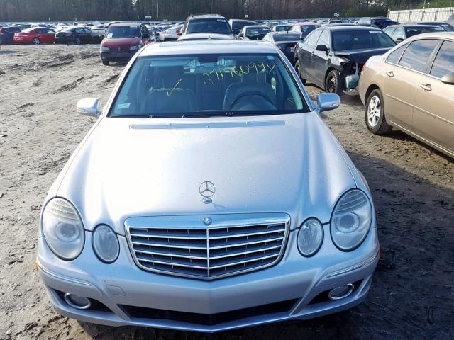 WDBUF56X07B027195 - 2007 MERCEDES-BENZ E 350 SILVER photo 9