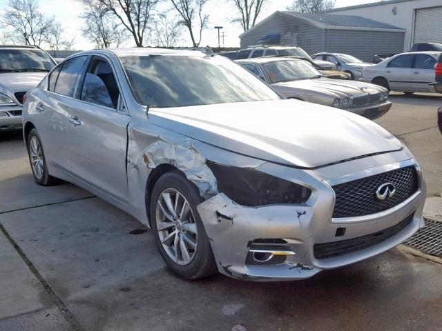 JN1CV7AR5GM250571 - 2016 INFINITI Q50 BASE SILVER photo 1