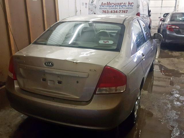 KNAFE121775485979 - 2007 KIA SPECTRA EX GOLD photo 4