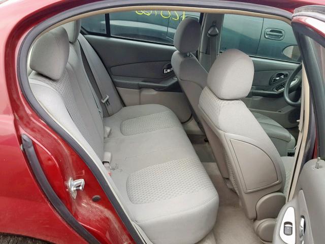 1G1ZS53876F281356 - 2006 CHEVROLET MALIBU LS BURGUNDY photo 6
