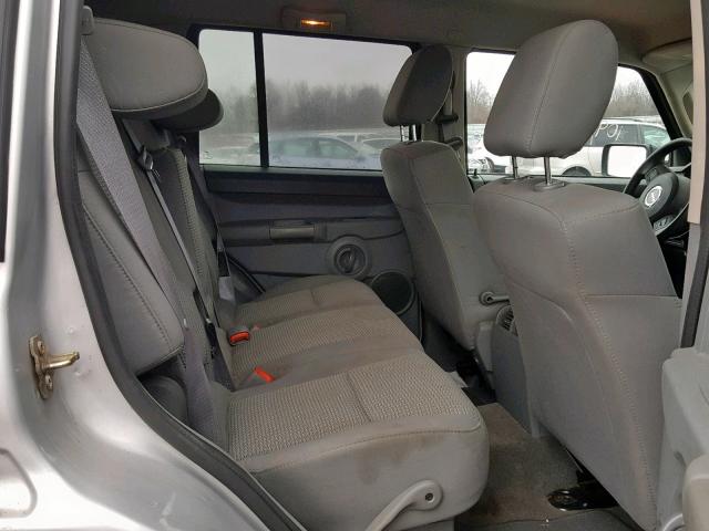 1J8HG48K37C661616 - 2007 JEEP COMMANDER WHITE photo 6