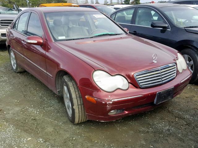 WDBRF61JX2F261778 - 2002 MERCEDES-BENZ C 240 RED photo 1