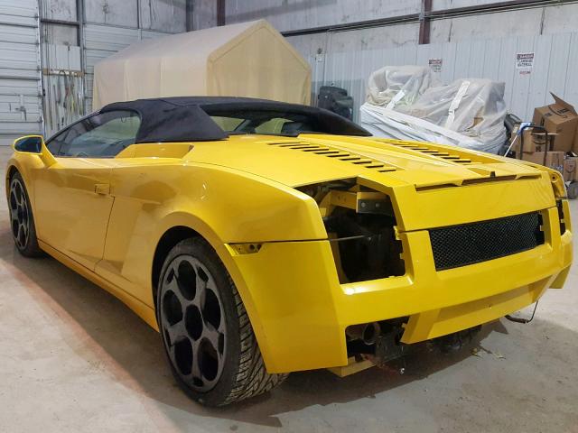 ZHWGU22T86LA03848 - 2006 LAMBORGHINI GALLARDO S YELLOW photo 3