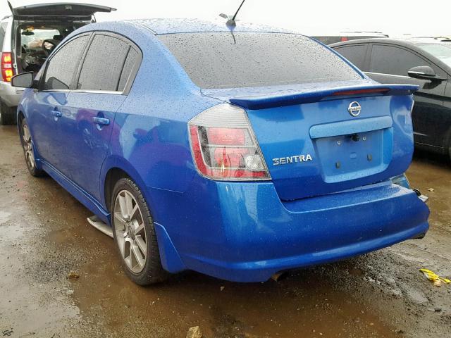 3N1CB61E27L691150 - 2007 NISSAN SENTRA SE- BLUE photo 3