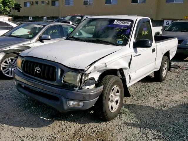 5TENL42N43Z286095 - 2003 TOYOTA TACOMA WHITE photo 2