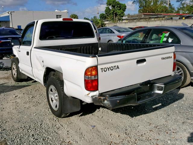 5TENL42N43Z286095 - 2003 TOYOTA TACOMA WHITE photo 3