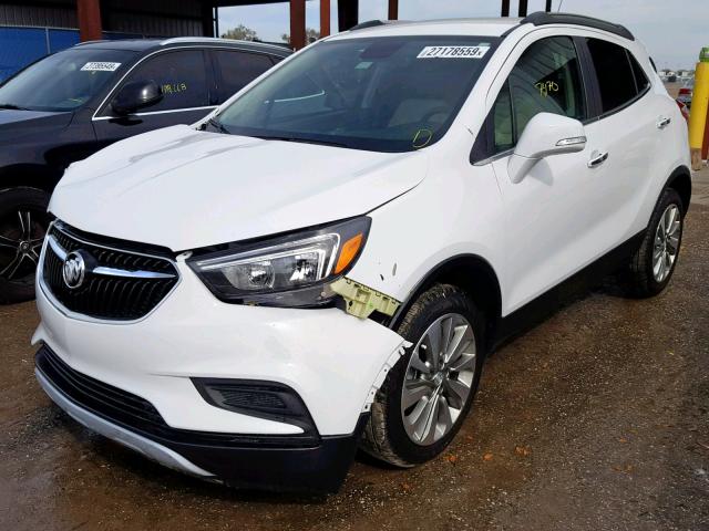 KL4CJASB8HB106737 - 2017 BUICK ENCORE PRE WHITE photo 2