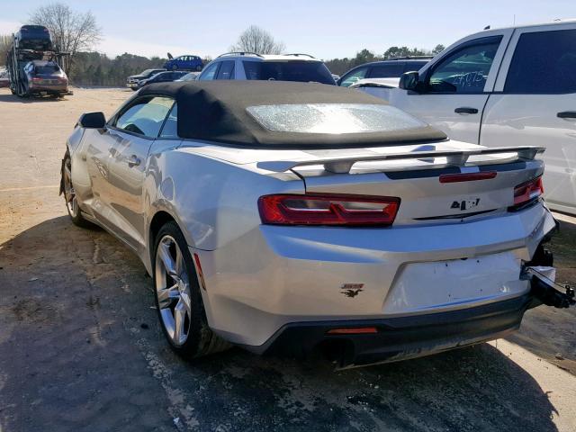 1G1FF3D78H0180611 - 2017 CHEVROLET CAMARO SS SILVER photo 3