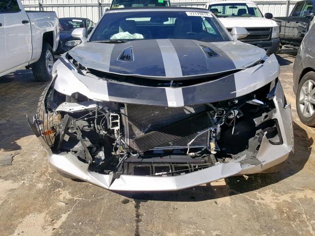 1G1FF3D78H0180611 - 2017 CHEVROLET CAMARO SS SILVER photo 9