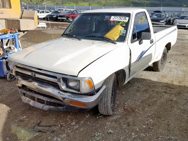 4TARN81P8PZ085478 - 1993 TOYOTA PICKUP 1/2 WHITE photo 2