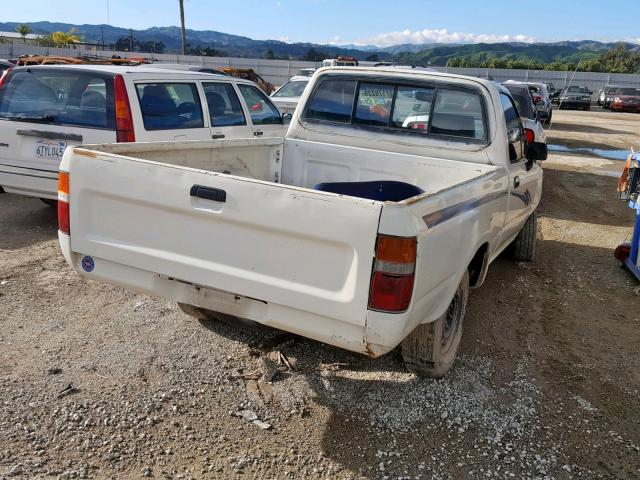 4TARN81P8PZ085478 - 1993 TOYOTA PICKUP 1/2 WHITE photo 4