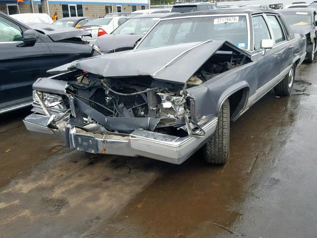 1G6DW5479MR707025 - 1991 CADILLAC BROUGHAM CHARCOAL photo 2