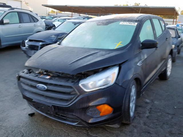 1FMCU0F78HUA61909 - 2017 FORD ESCAPE S BLACK photo 2