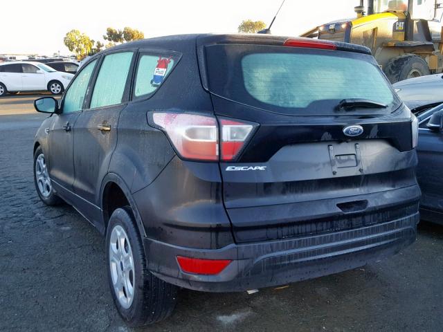 1FMCU0F78HUA61909 - 2017 FORD ESCAPE S BLACK photo 3