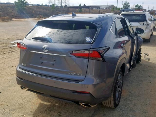 JTJYARBZ4G2042599 - 2016 LEXUS NX 200T GRAY photo 4