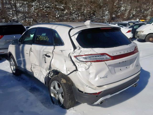 5LMCJ1D97JUL31704 - 2018 LINCOLN MKC PREMIE WHITE photo 3