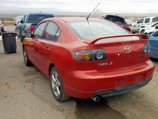 JM1BK324X61411302 - 2006 MAZDA 3 S RED photo 3