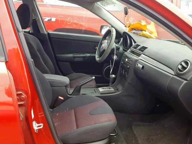 JM1BK324X61411302 - 2006 MAZDA 3 S RED photo 5