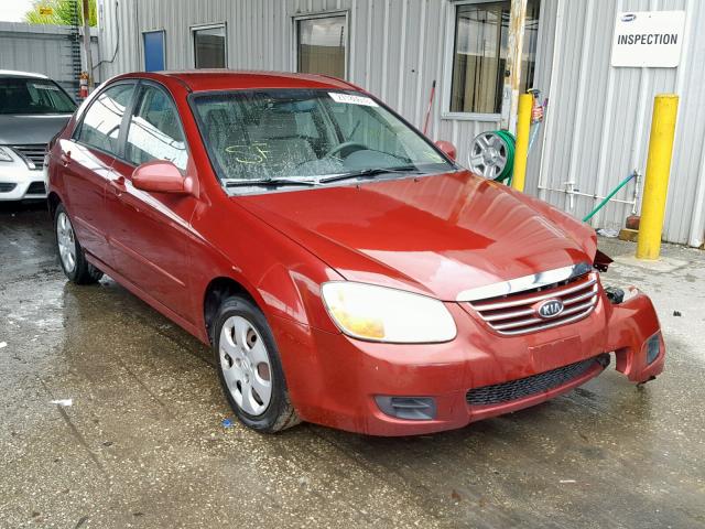 KNAFE121575380633 - 2007 KIA SPECTRA EX RED photo 1