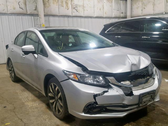 19XFB2F97EE253708 - 2014 HONDA CIVIC EXL SILVER photo 1