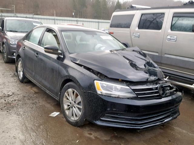 3VWLA7AJ1FM272537 - 2015 VOLKSWAGEN JETTA TDI BLACK photo 1