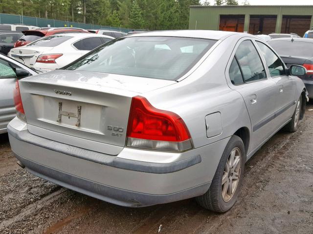 YV1RS58D712070505 - 2001 VOLVO S60 2.4T GRAY photo 4