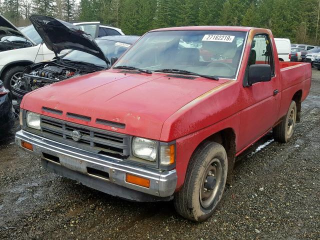 1N6SD11S2LC389565 - 1990 NISSAN D21 SHORT RED photo 2