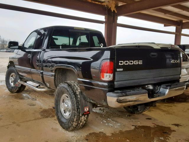 1B7KF2363XJ567407 - 1999 DODGE RAM 2500 BLACK photo 3