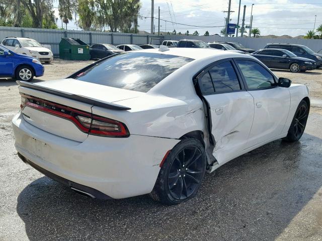 2C3CDXHG3GH143403 - 2016 DODGE CHARGER SX WHITE photo 4