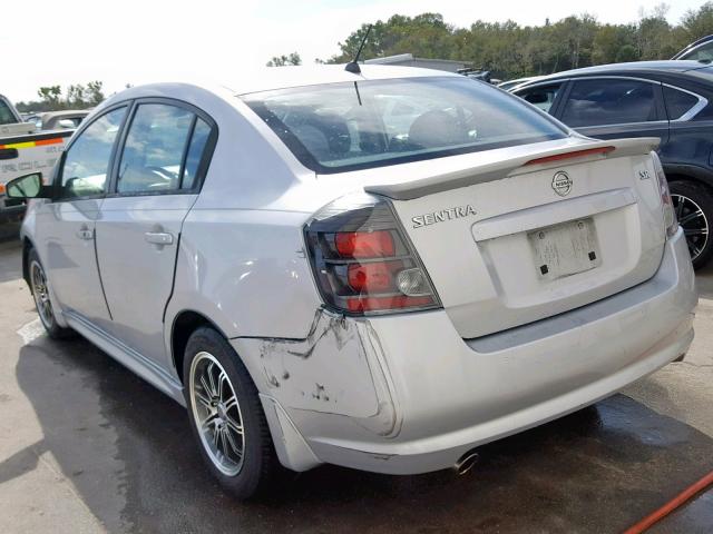 3N1AB6AP9BL667543 - 2011 NISSAN SENTRA 2.0 SILVER photo 3