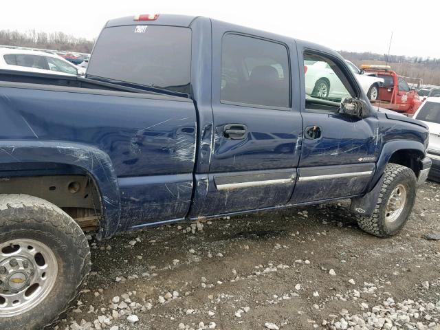 1GCGK13U97F143730 - 2007 CHEVROLET SILVERADO BLUE photo 9