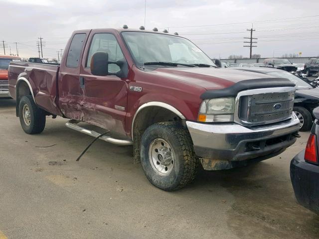 1FTSX31P44ED60723 - 2004 FORD F350 SRW S RED photo 1