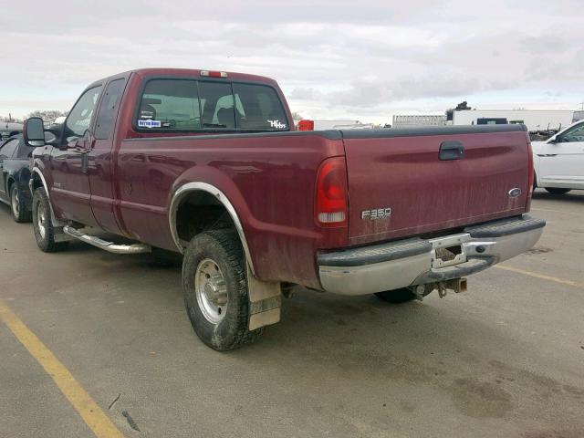 1FTSX31P44ED60723 - 2004 FORD F350 SRW S RED photo 3